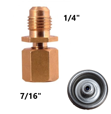 Schnellkupplung für das Gas R134a, Niederdruck - Refrigerant Boys