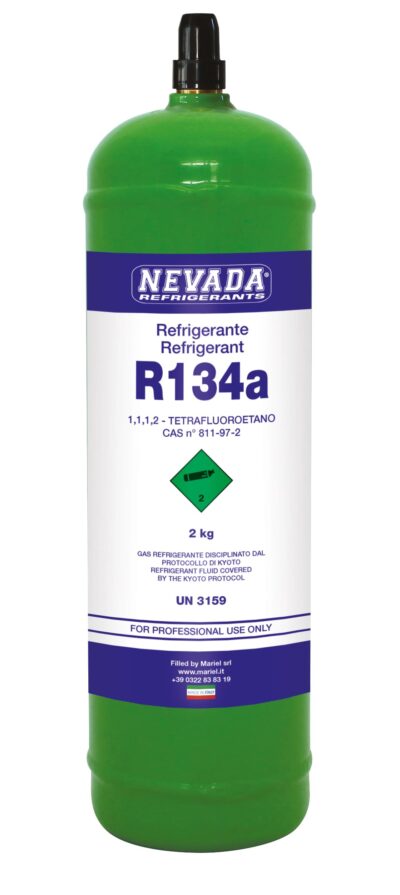 R134a Refrigerant Gas - 2 kg Cylinder (T-PED / EN 13322-1 Certified ...