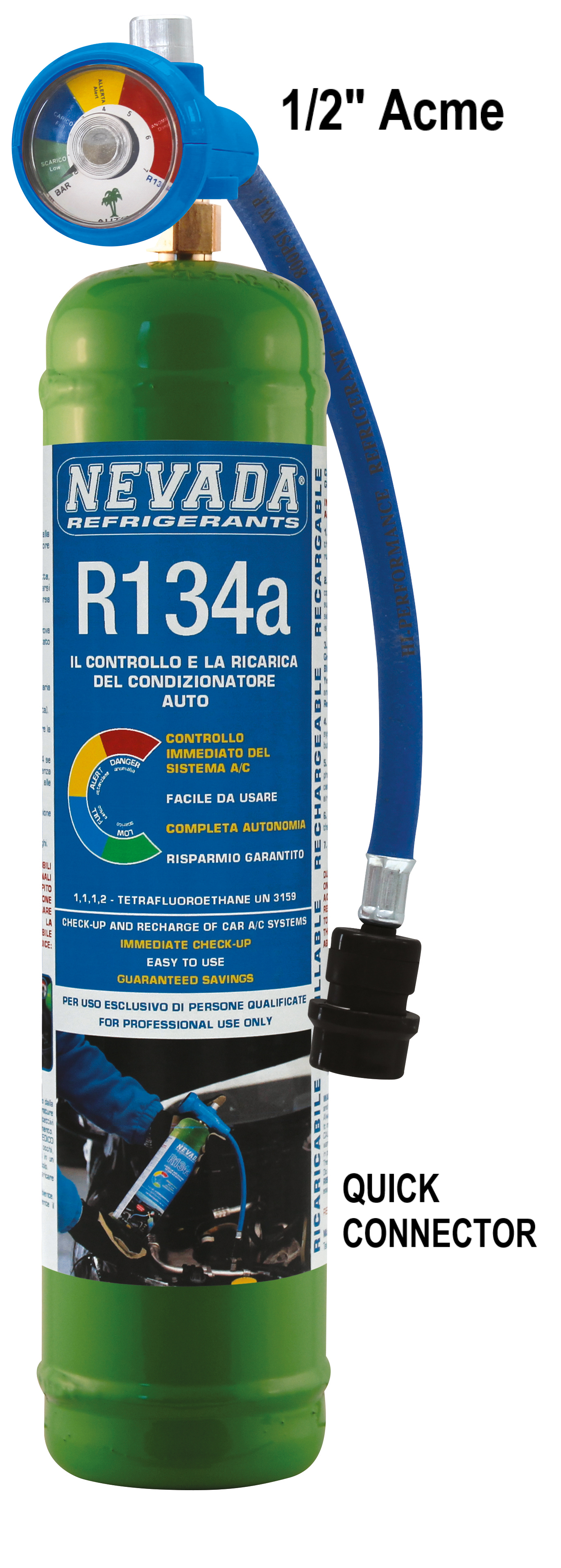R134a 1lt DIY KFZ Manometer oder nur Flasche - Zylinder inkl 