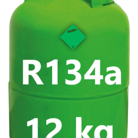 Bouteille avec vanne de gaz 12 kg R134a 1/4 SAE - Refrigerant Boys