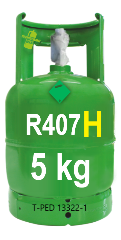 Wiederbefüllbare Gasflasche R407H ab 5 kg (1/4 Ventil