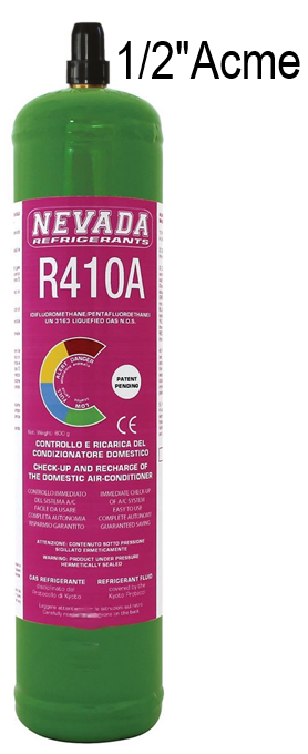 Canister Gas Refrigerant R410A 1Lt/800gr Reload Conditioning MTEC 