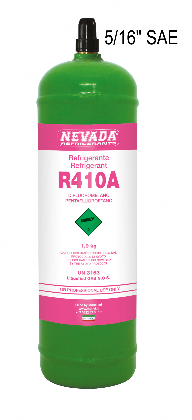 R410A - Gas sostituto di R32 e R125, in bombole