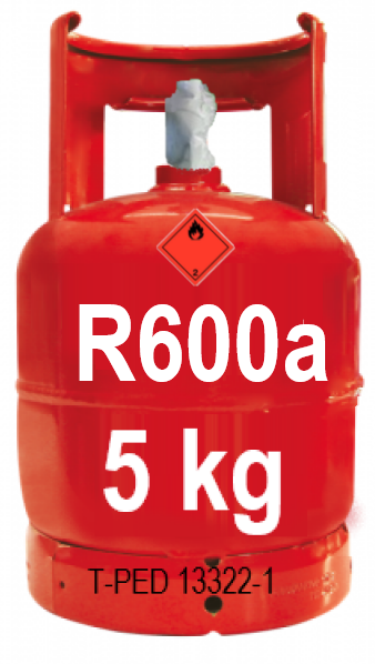 R600A Safety Cylinder Package Net Weight 5-6.5kg Refrigerant Gas