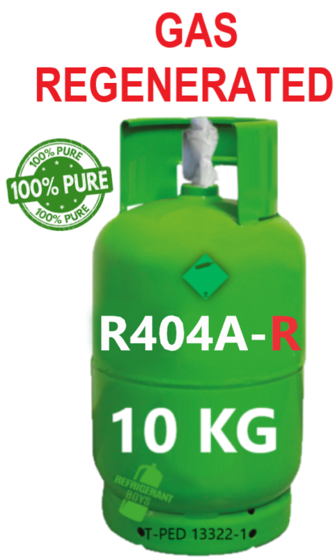 Gaz R R404A Régénéré 10kg | Gaz Réfrigérant Pur à 99,9% | T-PED