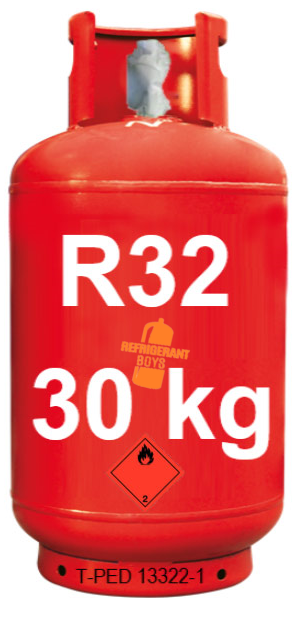 Bouteille de gaz R32 de 30 kg (valve W21,7 x 1/14) - Refrigerant Boys