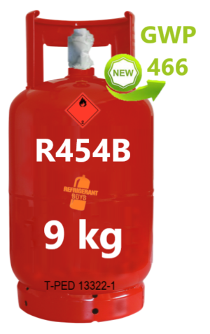 Bouteille de 2 kg de gaz R134a 1/4 de valve - Refrigerant Boys